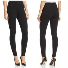 SPANX Jean-Ish black denim ankle leggings pants size L