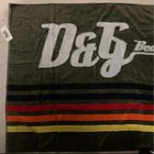 Dolce & Gabbana Beach Bath Towel Black logo 150x100cm