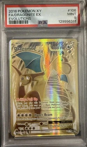Dragonite Ex #106/108 - 2016 Pokemon XY Evolutions - PSA 9