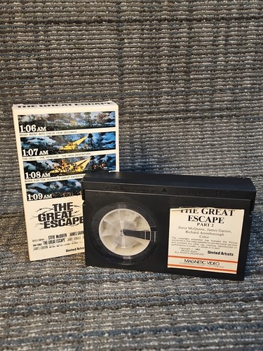 The Great Escape - BETA - NOT VHS - 1981 Magnetic 2-Tapes - Picture 4 of 8