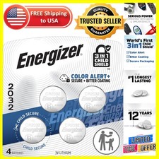 4 Pack of 2032 3V Lithium Coin Batteries - Reliable Power with Safety Features