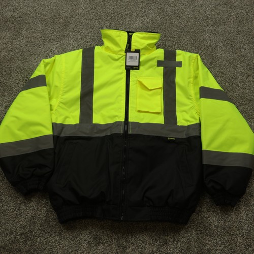 OccuNomix High Visibility Jacket Medium LUX-250-JB-B ANSI Class 3 Waterproof Wor