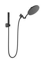 Delta 75107BL Adjustable Shower Head with Hand Shower - Matte Black