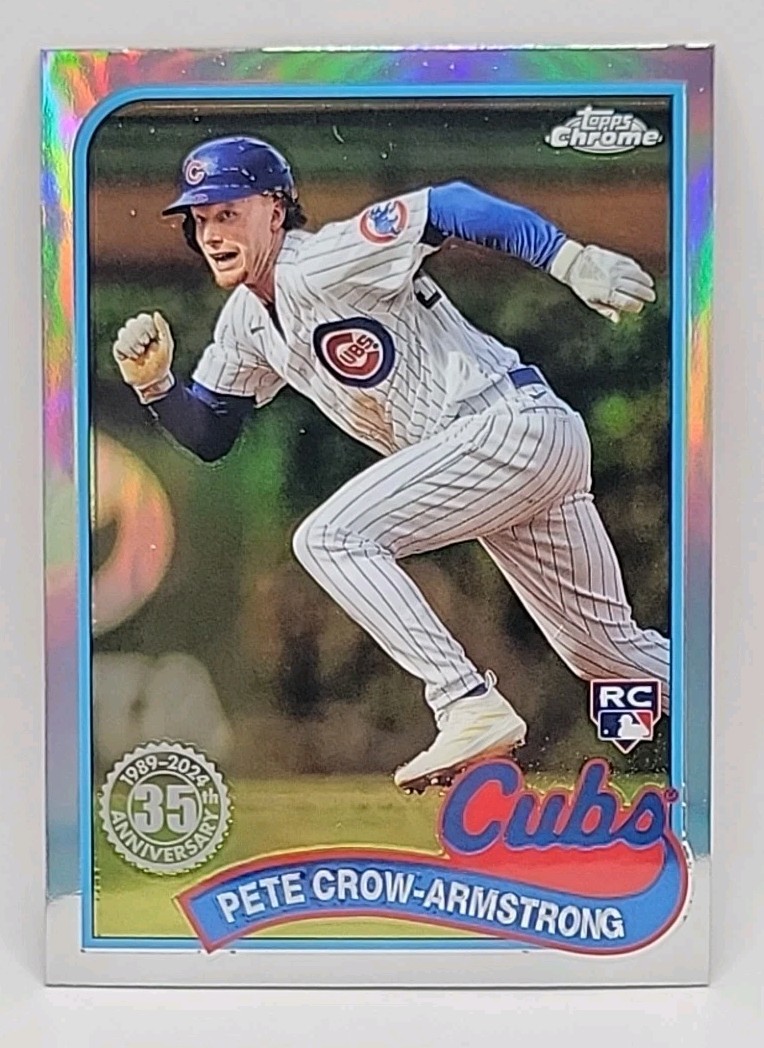 Pete Crow-Armstrong 2024 Topps Chrome 1989 35th #89CB-19 Refractor Cubs RC