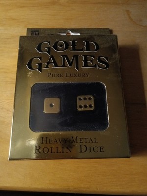 Fotorama 2pk Pure Luxury Gold Games Rolling Dice