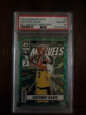 2024 donruss optic anthony davis net marvels green 25/25