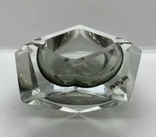 Beautiful Vintage Murano Sommerso Pagnin & Bon MCM Faceted Ashtray