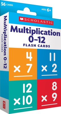 Scholastic Flash Cards: Multiplication 0 - 12 Medium 
