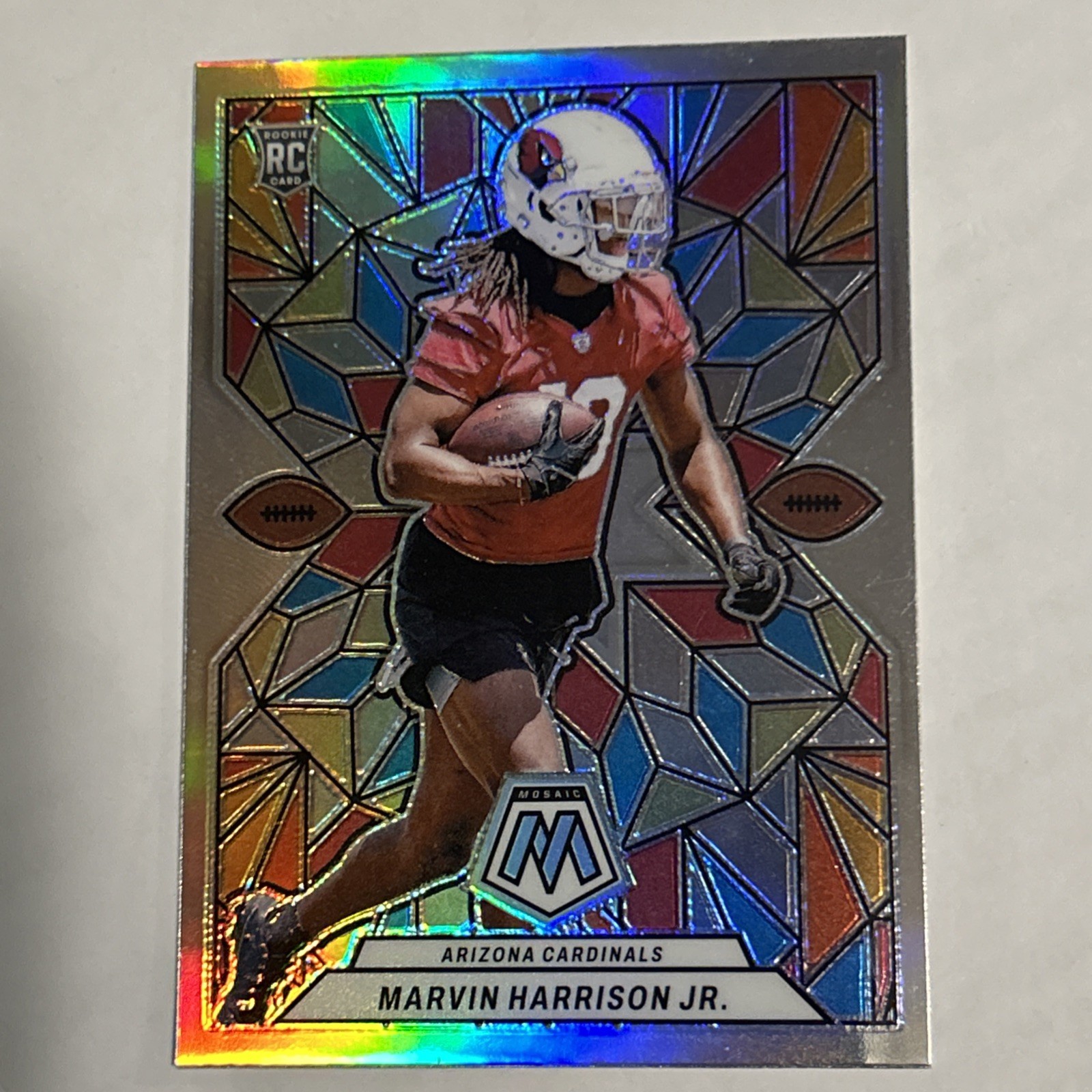 2024 Mosaic Marvin Harrison Jr RC Stained Glass Prizm SSP Cardinals