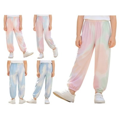 Kids Girls Trousers Exercise Pants Athletic Sweatpants Sportswear Quick-dry