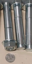 8pk  U-Line H-2121 (1"&times;5-1/2")  Wedge & Sleeve Anchors- Zinc Coated