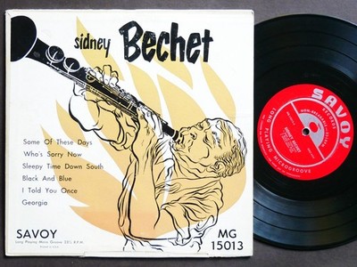 SIDNEY BECHET Self Titled 10'' LP SAVOY MG-15013 US 1952 DG MONO Burt Goldblatt