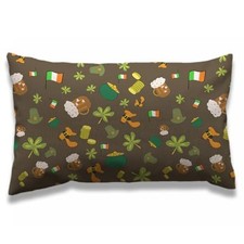  St Patrick Shamrock Gold Coin Pillow Case 12x20 Inch 12*20 Inch Multi-es08