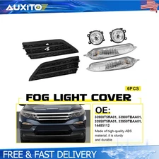 Bumper Fog Light Assembly With Cover Bezel Turn Signal For Honda Pilot 2016-2018