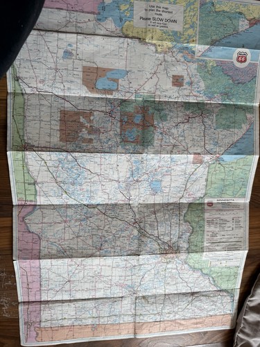 1985 Phillips 66 Straßenkarte MINNESOTA Rochester Minneapolis Duluth mit COKE Anzeige - Bild 4 von 4