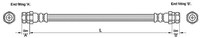 Metzger Bremsschlauch 4110244 FüR Vw, Hinterachse Links, Hinterachse Rechts
