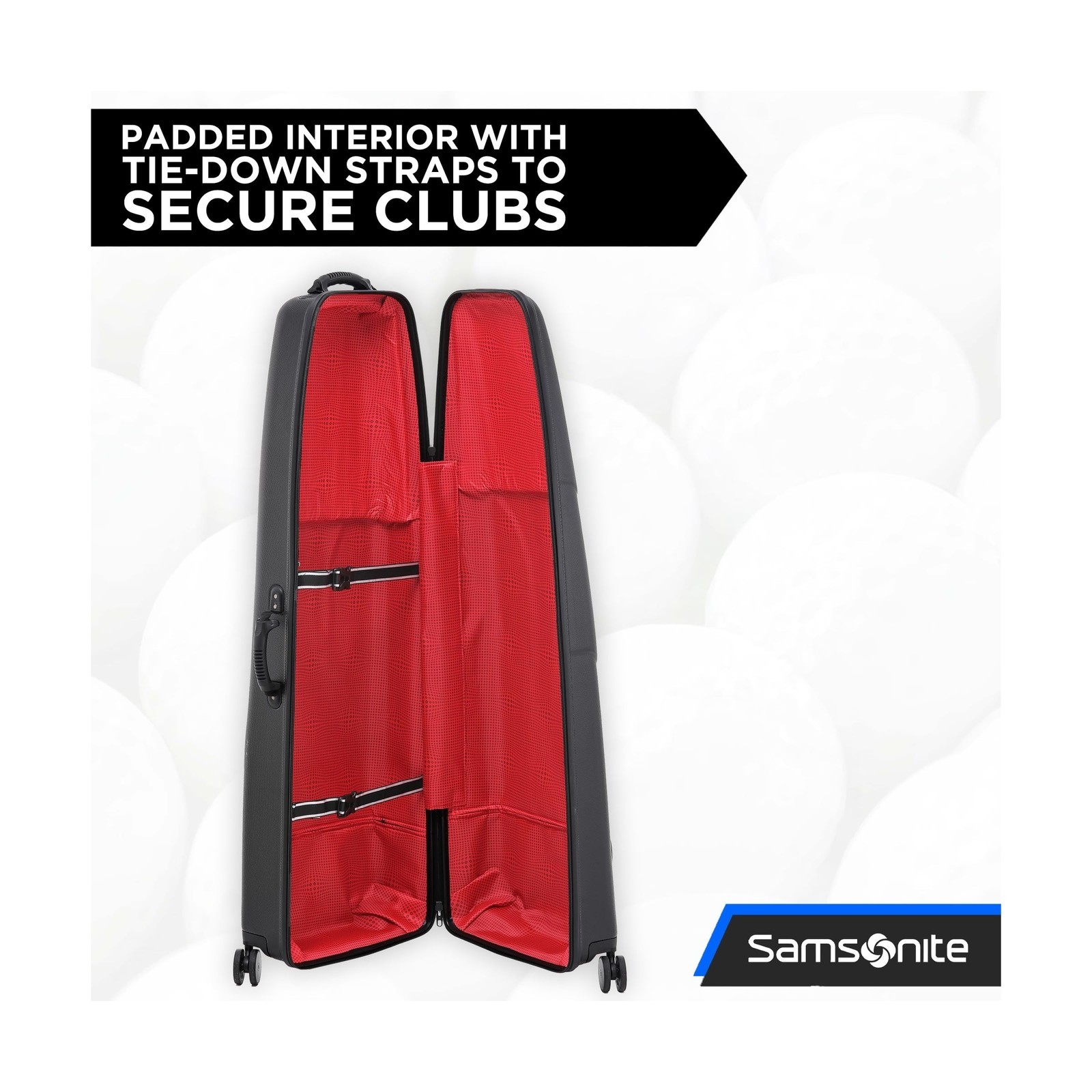 Samsonite 6850 Golf Hard-Sided Travel Cover Case - Black