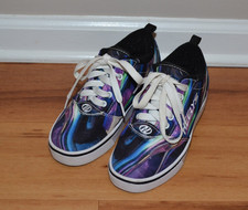 Heelys Pro 20 Prints Skate Shoes Youth 3 Black Pink Multi Color Roller Sneaker