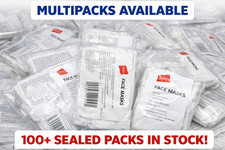 Hanes 100% Cotton Washable & Reusable LOT Whi...