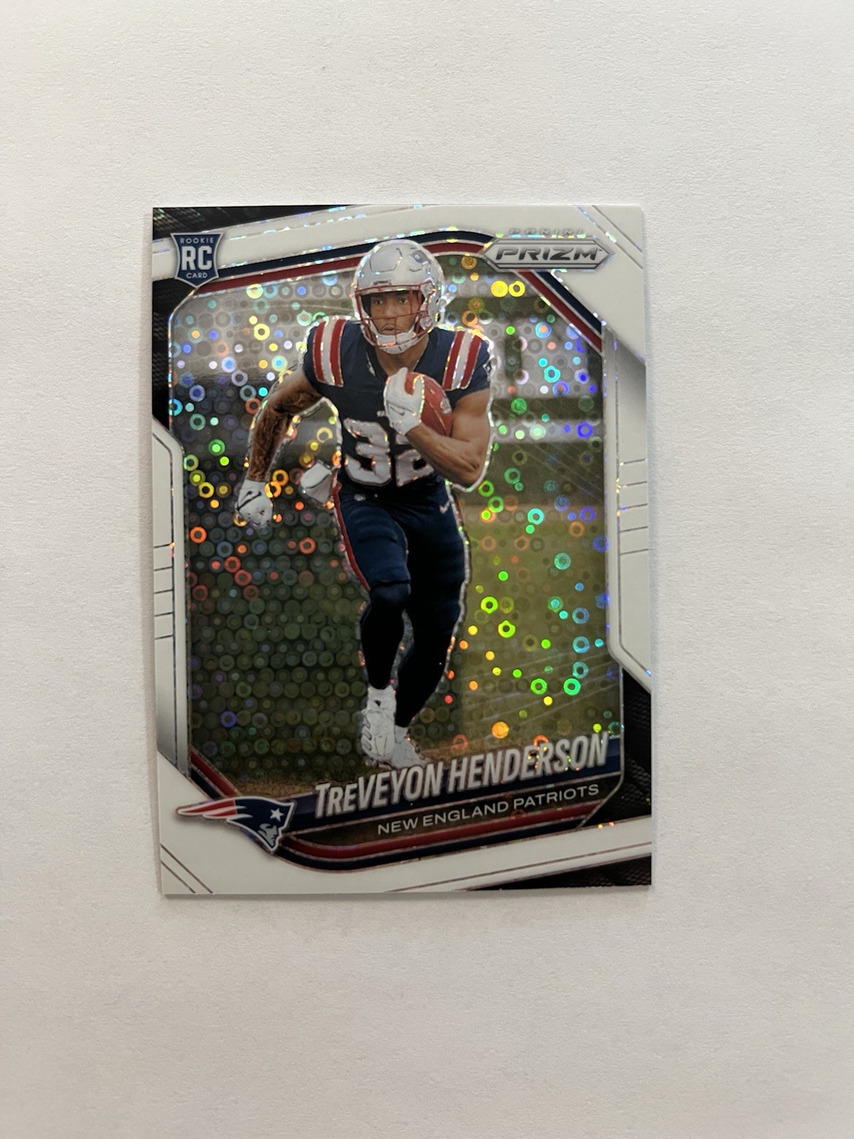 2025 Panini Prizm - Rookies TreVeyon Henderson #343 White Disco Prizm (RC)