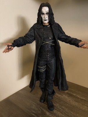 Neca Reel Toys Eric Draven THE CROW 18'' Figure 2004 - Not Working - Read