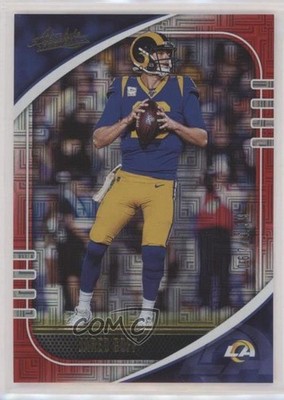 2020 Panini Absolute Red Squares 67/199 Jared Goff #59 0q3
