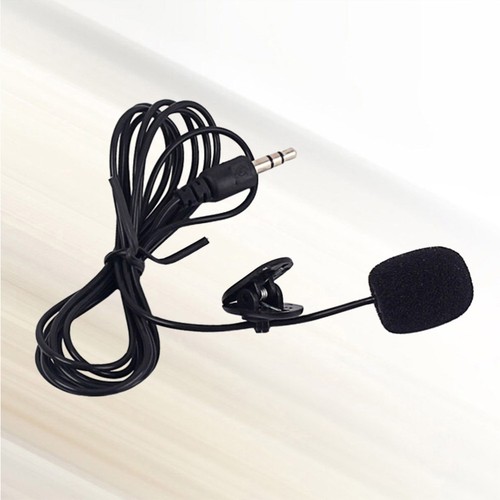 Mini micrófono omnidireccional clip micrófono para tabletas teléfonos negro - Imagen 4 de 11