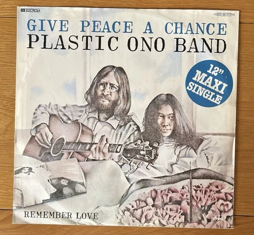 Lennon Plastic Ono Band – Give Peace A Chance - 12" - Germany Misprint Beatles