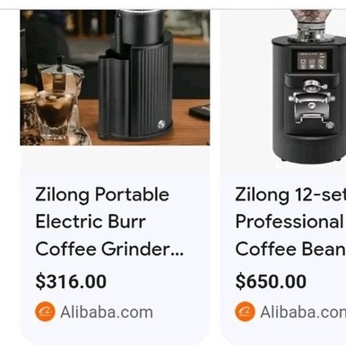 Zilong Aluminum Alloy Conical Burr Coffee Grinder - Prof Grade - Sample Used 1x