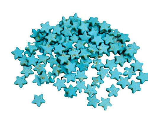Howlite Star Beads for Jewelry Making