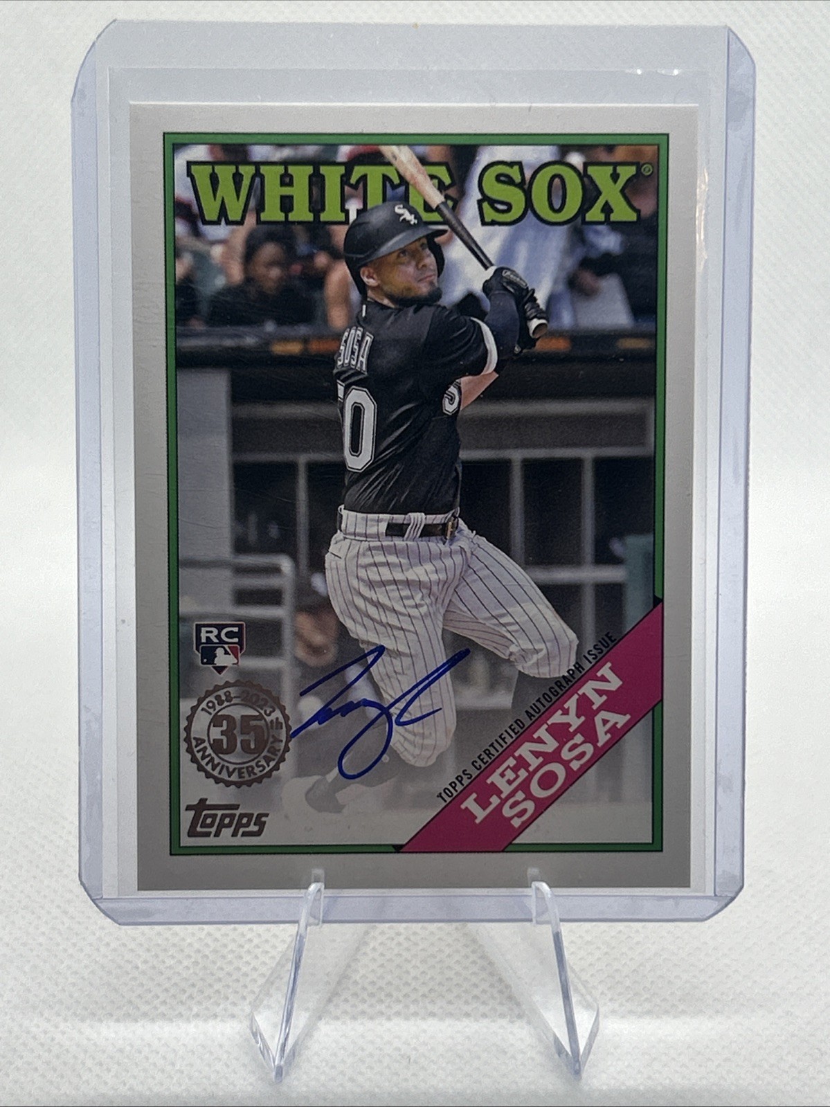 2023 TOPPS '88 TOPPS AUTOGRAPH LENYN SOSA ROOKIE CHICAGO WHITE SOX RC AUTO