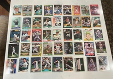 Lot 45 Oakland A’s Baseball Cards Stars Minor Stars 70s  80s 90s 00s Mixed Brand