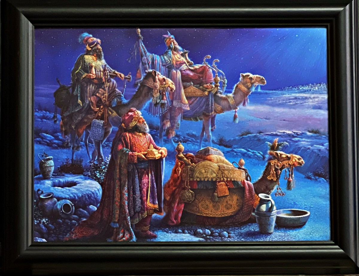 の*ぼ様 in pursuit of peace 1997 非売品 Tom Dubois and the wise men came Bearing Gifts Art Print