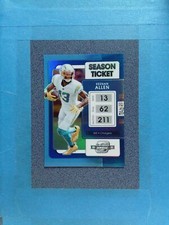 2021 Optic KEENAN ALLEN 14/99 Season Ticket Blue Los Angeles Chargers ~SR21A