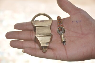 Vintage Brass Unique Solid Screw System Tricky/Puzzle Padlock