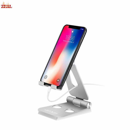 Foldable Adjustable Cell Phone & Tablet Stand for Desk - Compatible with iPhone - Picture 3 of 17
