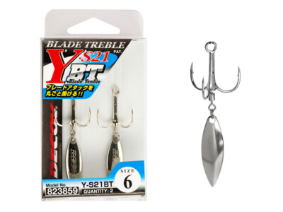 Decoy BladeTreble Y-S21BT 2Stück Drillingshaken mit Widerhaken Made in Japan