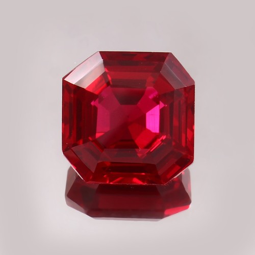 AAA Natural Mozambique Pigeon Blood Red Ruby Loose Gemstone Asscher Cut 18.10 Ct - Picture 3 of 6