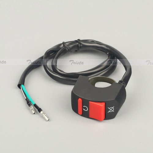 Motorcycle Scooter Dirt Bike 7/8" Handlebar ON-OFF Kill Button Switch 12V - Picture 3 of 6