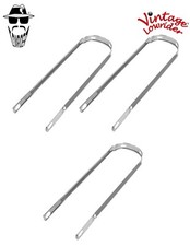 3 (THREE) Vintage Lowrider 16" Replacement Bicycle Chrome Fender Braces.