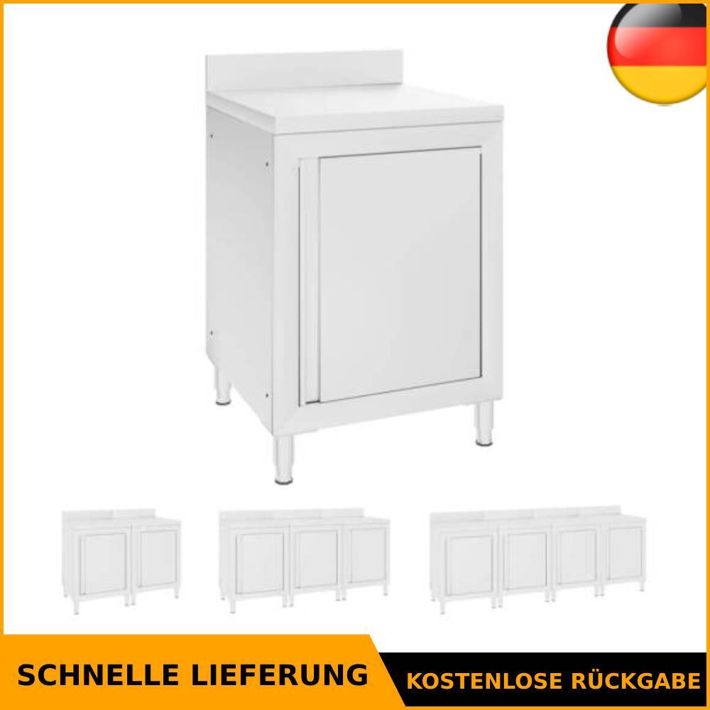 Arbeitsschrank Edelstahl Gastro Arbeitstisch Küche mehrere Auswahl vidaXL