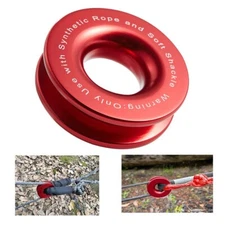 Recovery Ring Snatch Block Ring Pulley 41000lbs Soft Shackle Winch Rope Off Road