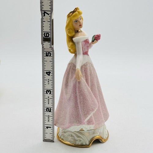 Disney Vintage Sleeping Beauty Porcelain Figurine Sri Lanka Early 90's Aurora - Picture 2 of 15