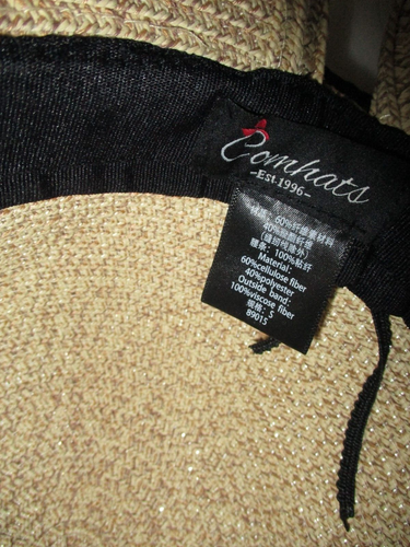 Comhats Sombrero para el Sol para Mujer Floppy Verano Playa Sombreros de Paja Accesorios Ala Ancha - Imagen 21 de 21