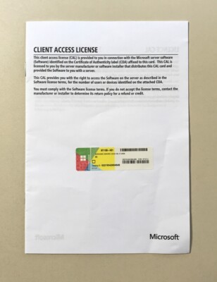 MS Windows Server 2016 OEM User CAL für 5 Benutzer