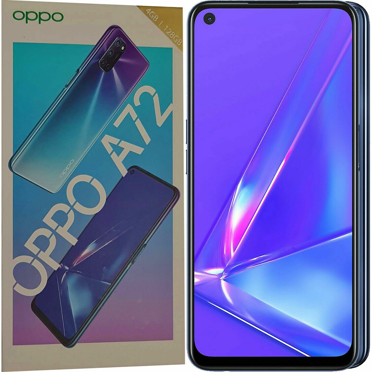 BNIB Oppo A72 Single SIM 128GB Twilight Black Factory Unlocked 4G