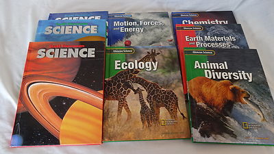 Children Teen SCIENCE NATURE Textbooks Lot 8 Scott Foresman Glencoe Homeschool 