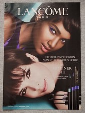 Página de anuncio de revista 2013 Lacome Paris Artliner delineador de ojos anuncio impreso 24H