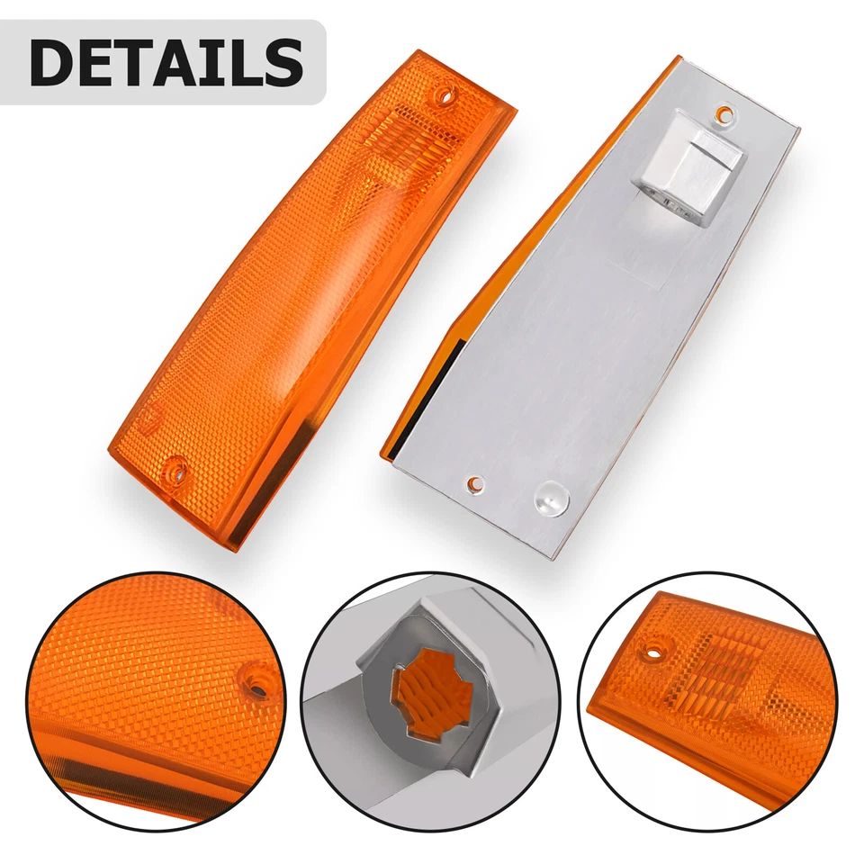 Amber Side Marker Light Turn Signal Lamp For Jeep Cherokee SE Base Sport 1991-96 - Image 3 of 4