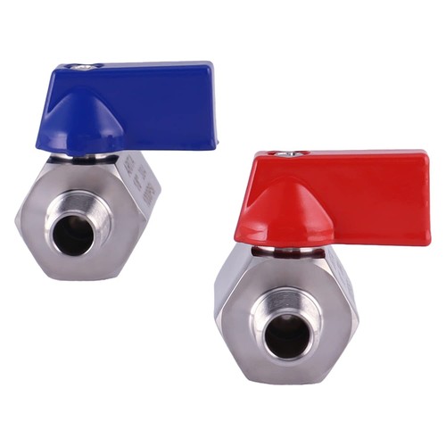 Mini Ball Valve 1/8" Stainless Steel 304 Reduced Port 1000PSI for Water Oil &... - Picture 6 of 8